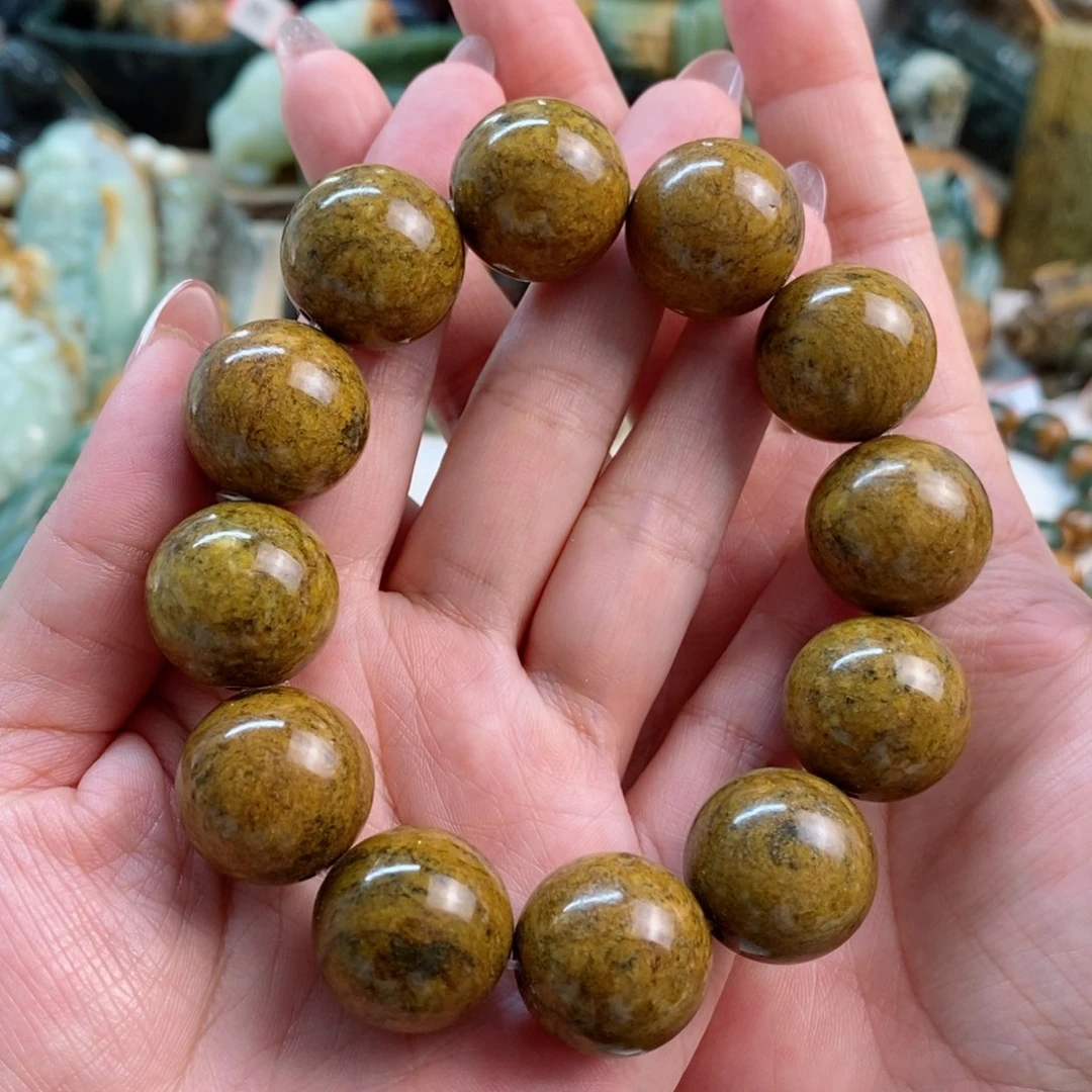 透闪石质玉手串未镶嵌