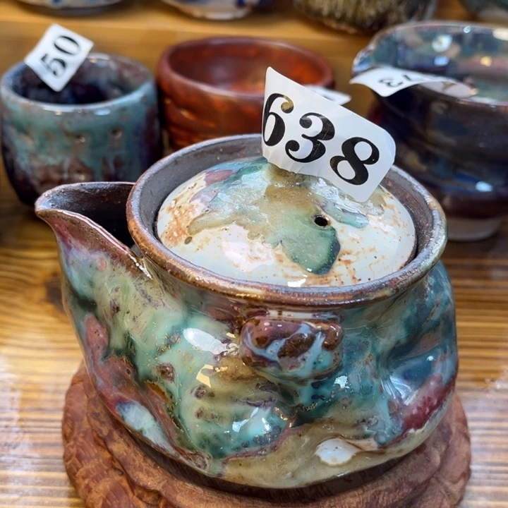 全手工柴烧志野638