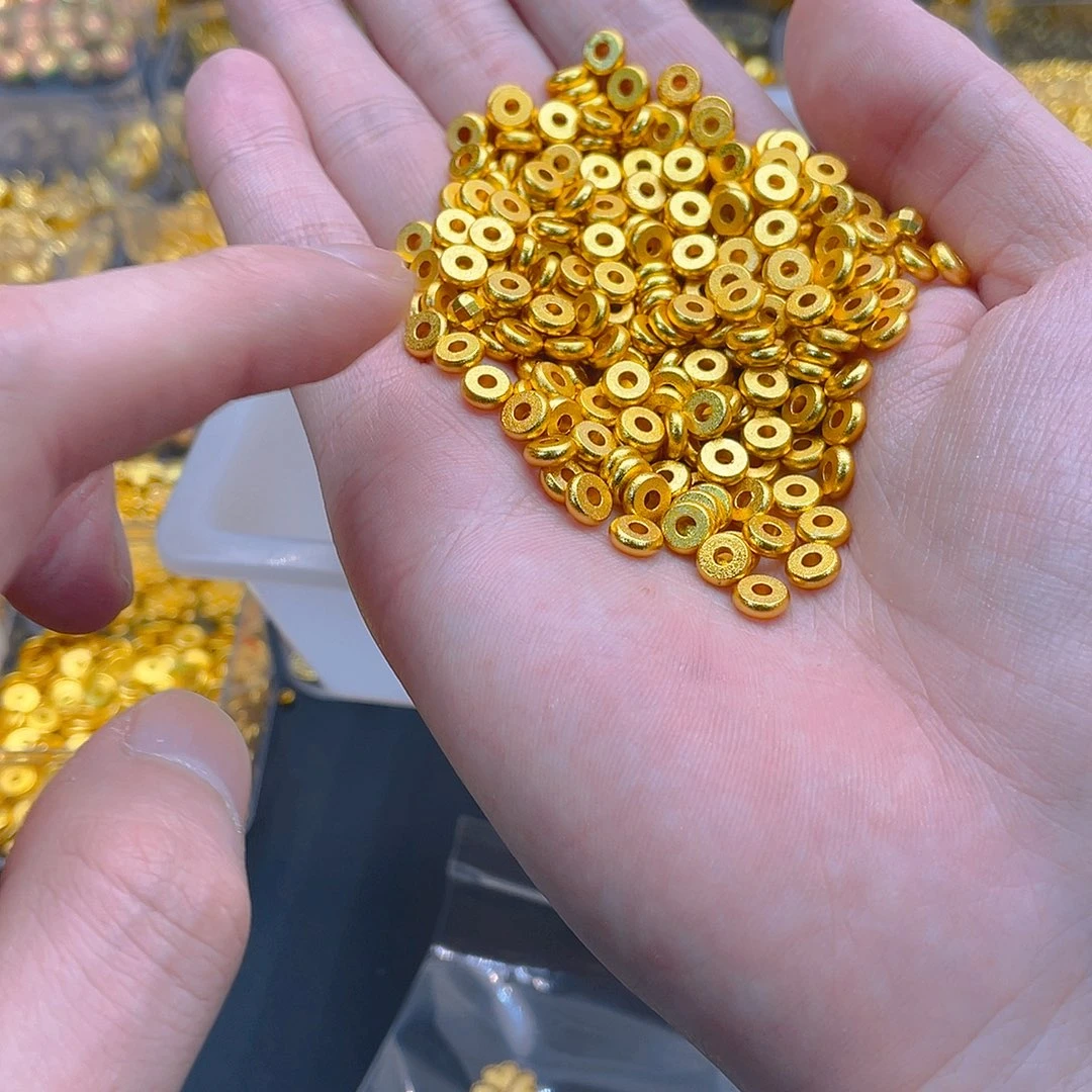 锆石铜合金算盘珠隔片6mm10个