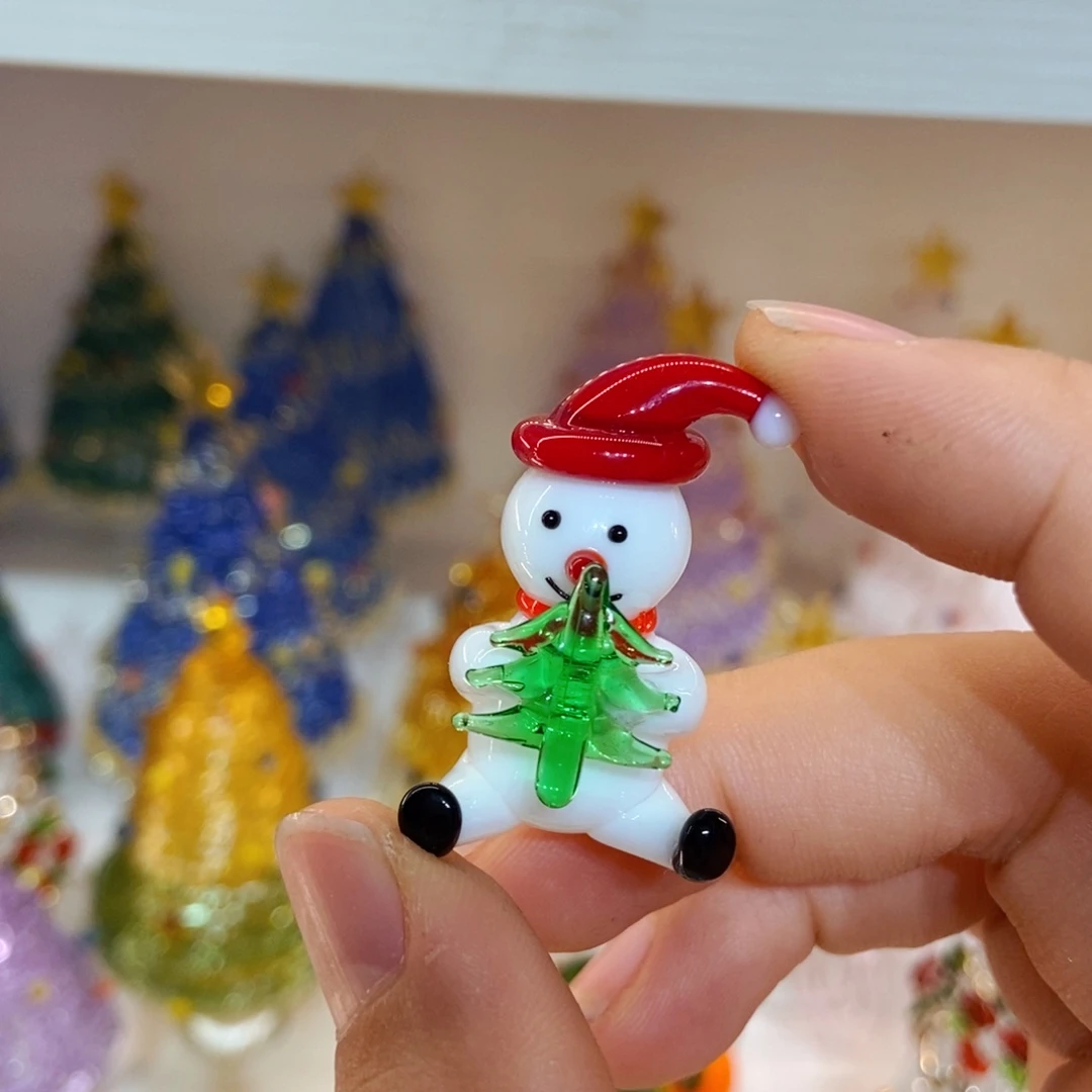 琉璃手工艺品雪人