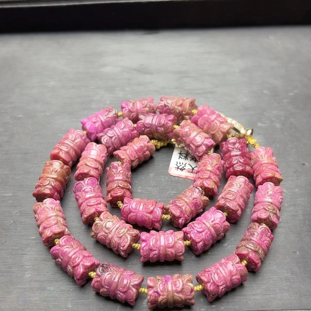 苏纪石（舒俱来）未镶嵌并蒂莲花项链