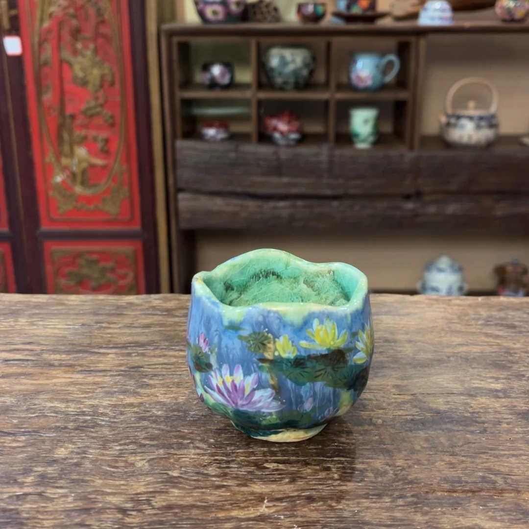 柴烧手工手绘陶瓷