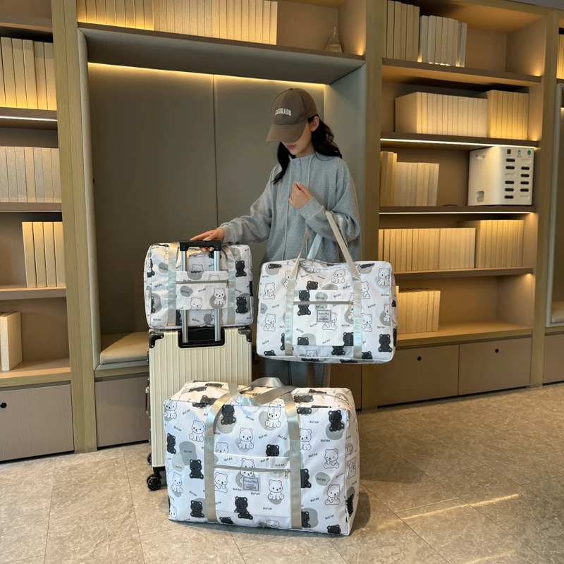 可登上飞机大容量女士短途旅行包旅游行李收纳袋子轻便手提待产包