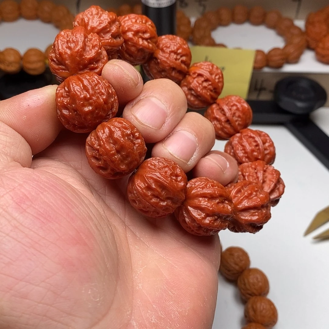 木质类文玩核桃2.3粗筋京八棱