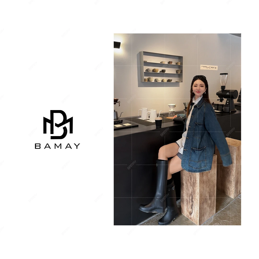 【BAMAY】2025春季上新【蓝调】极简设计师款牛仔外套BM244NF003LP