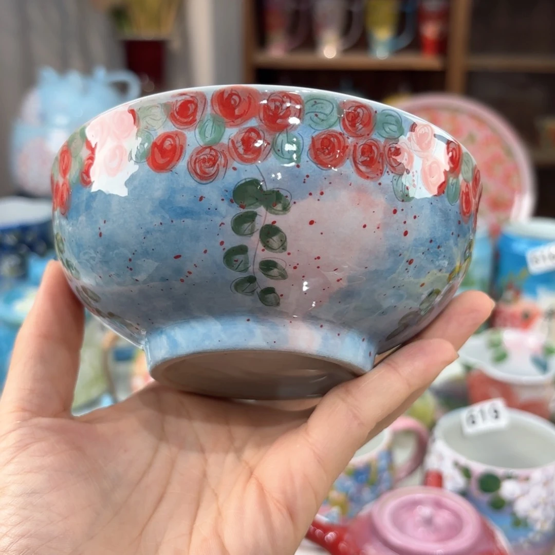 景德镇手绘高温釉下彩陶瓷茶具