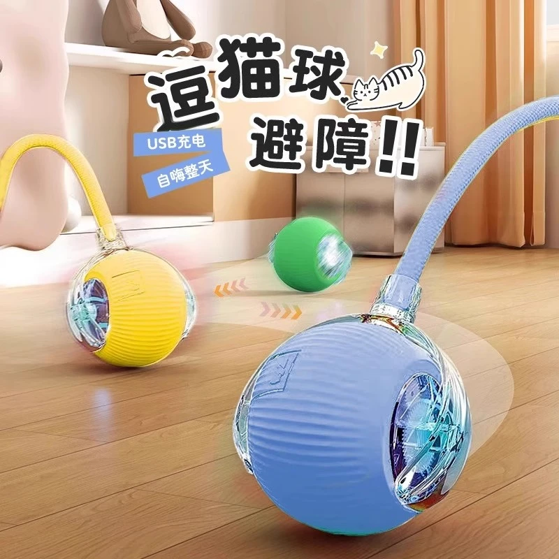 猫咪自动逗猫自嗨洁齿解闷智能逗猫在学校养的猫猫生活猫咪用品
