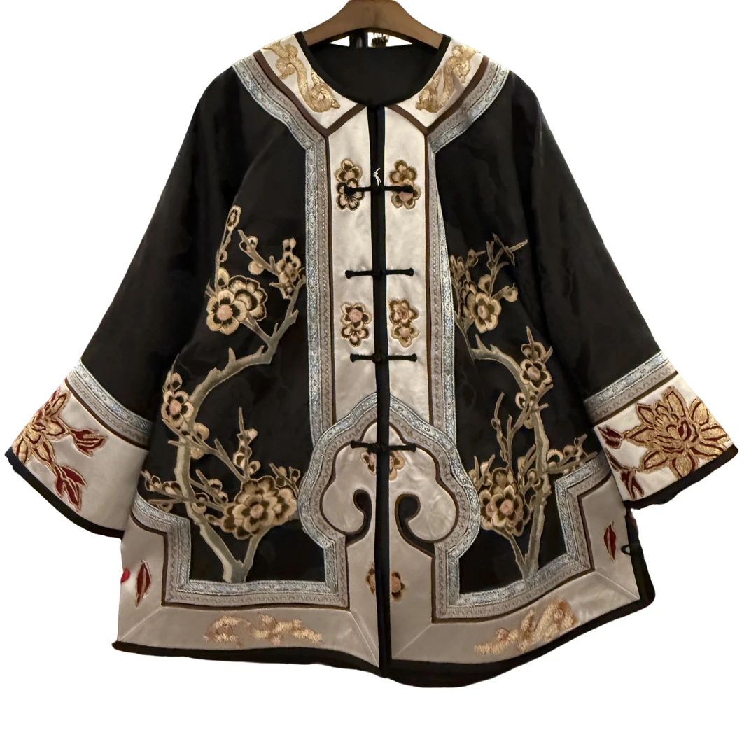 凡绣新中式 香云纱重工刺绣