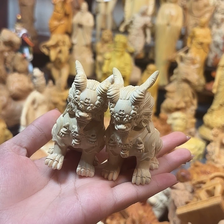 黄杨木黄杨木瑕疵麒麟