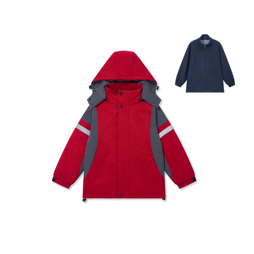 南昌新建百兴/一小三小四小六小七长堎学生冲锋衣（上衣＋内胆）XJ2