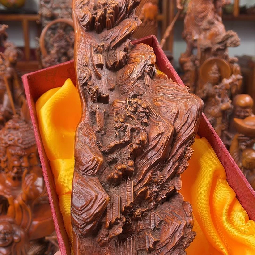 木黄杨木雕刻长度26厘米