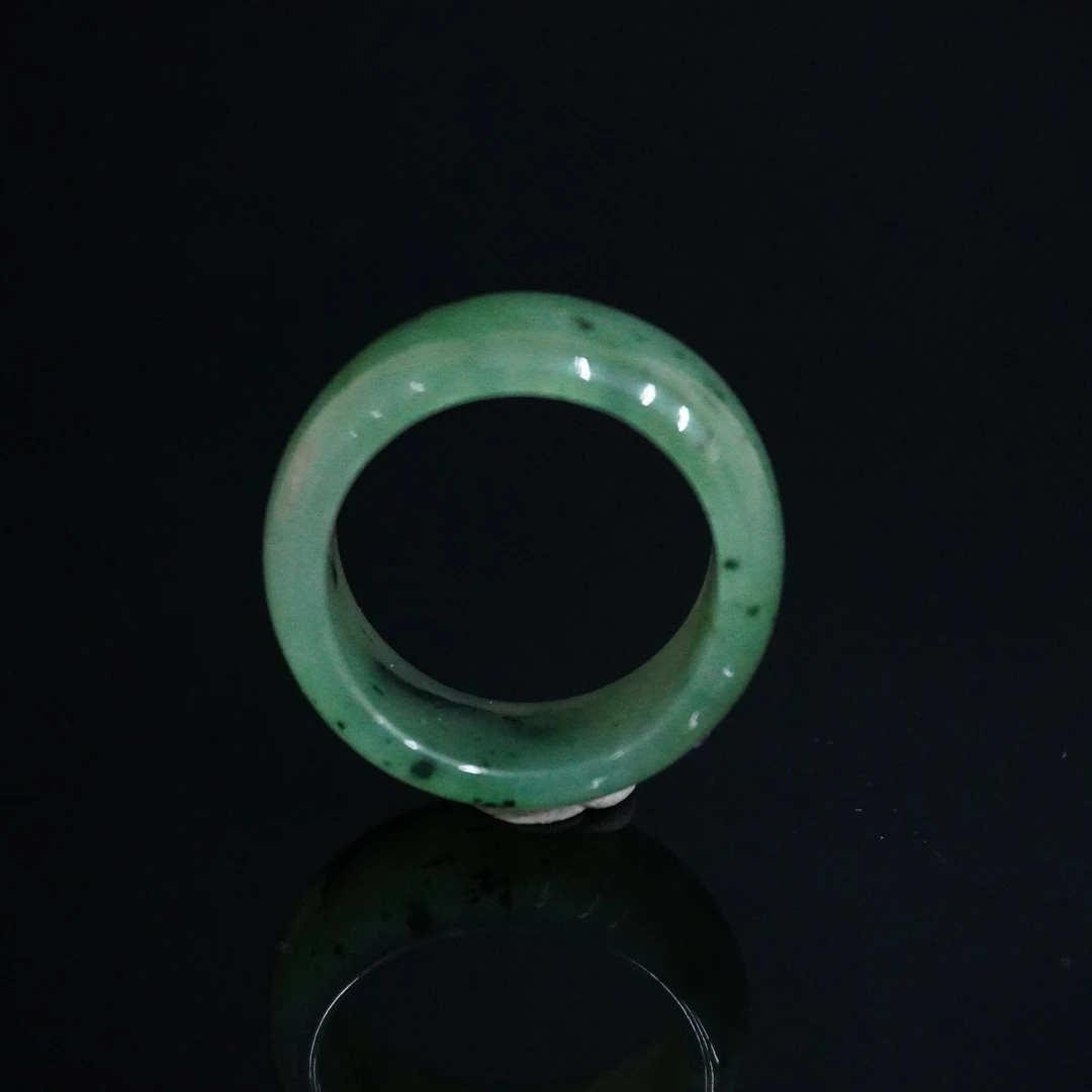 20世纪和田碧玉指环/056432/收藏/传承/【友谊文物商店】