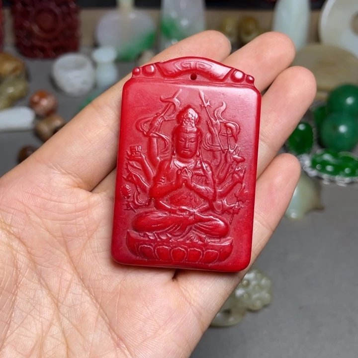 滴血莲花菩提吊坠