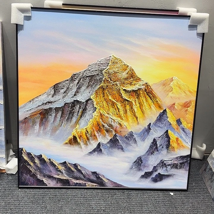 竖款100.100日照金山黑框