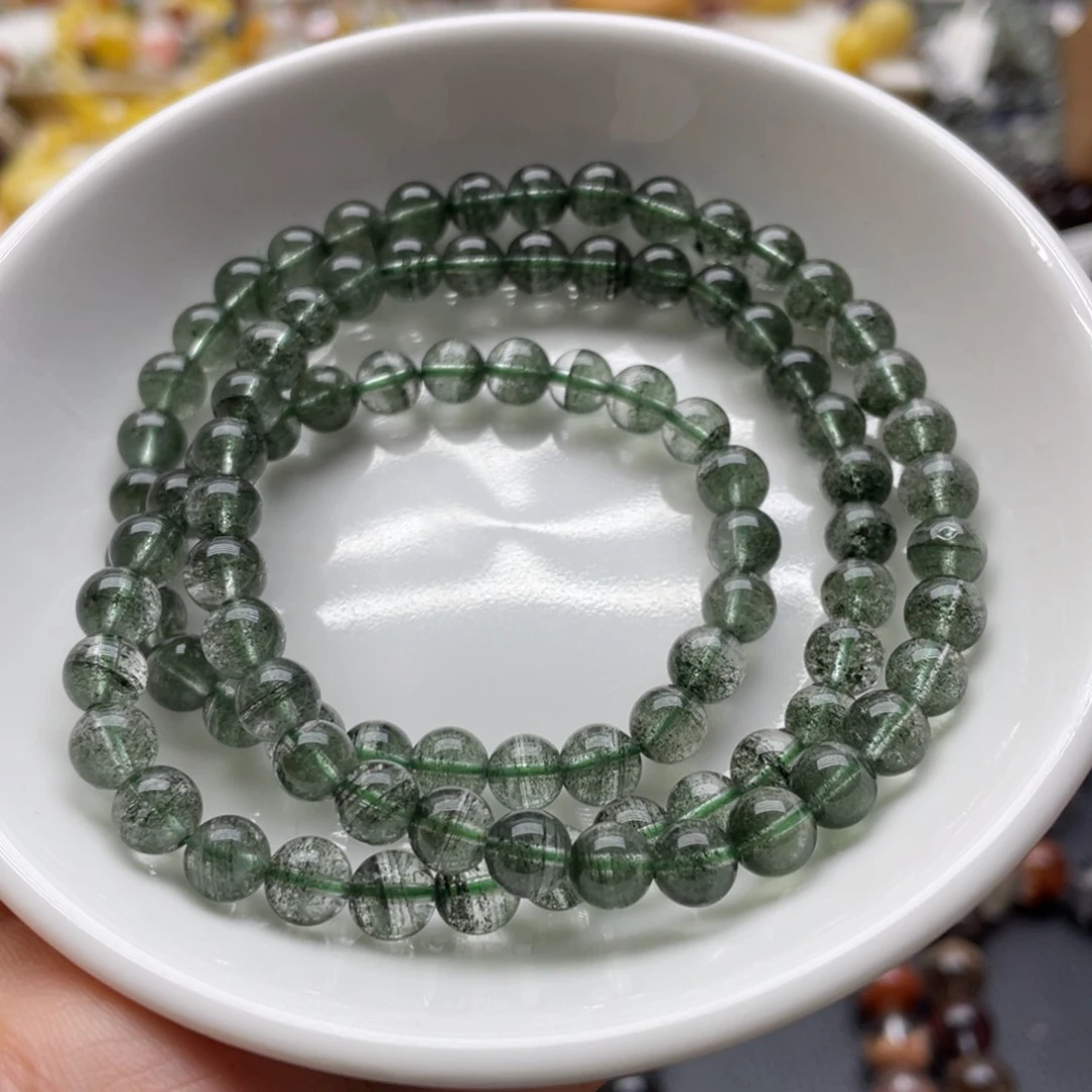 未镶嵌手链水晶绿幽灵