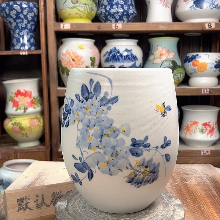 陶但盆兰兰紫藤 陶瓷陶瓷陶瓷微瑕