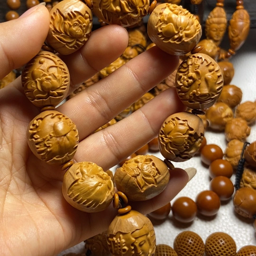 【闪购商品】橄榄核手串/手链包衣无相佛