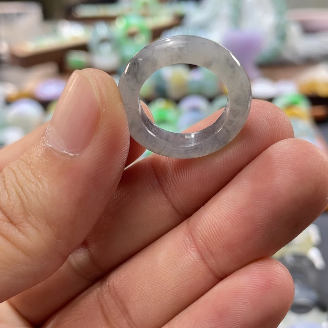 定制翡翠未镶嵌圈口13-15