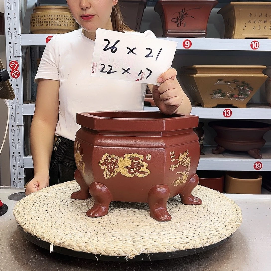 紫砂花盆紫砂花盆