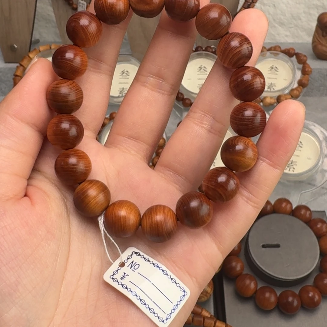 手***8柏木（崖柏）手串/手链1.2精品黑油