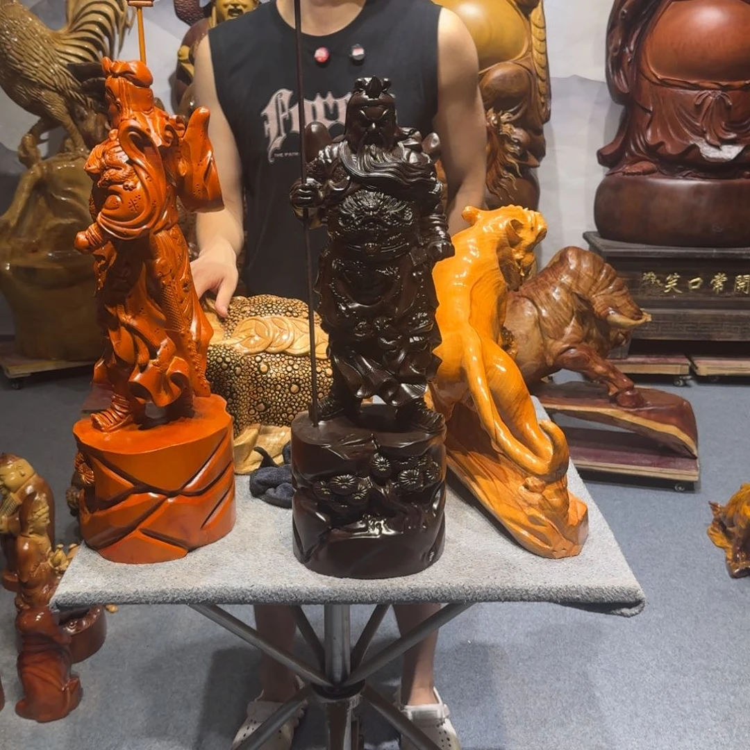 香樟木一*啊黑檀木关公