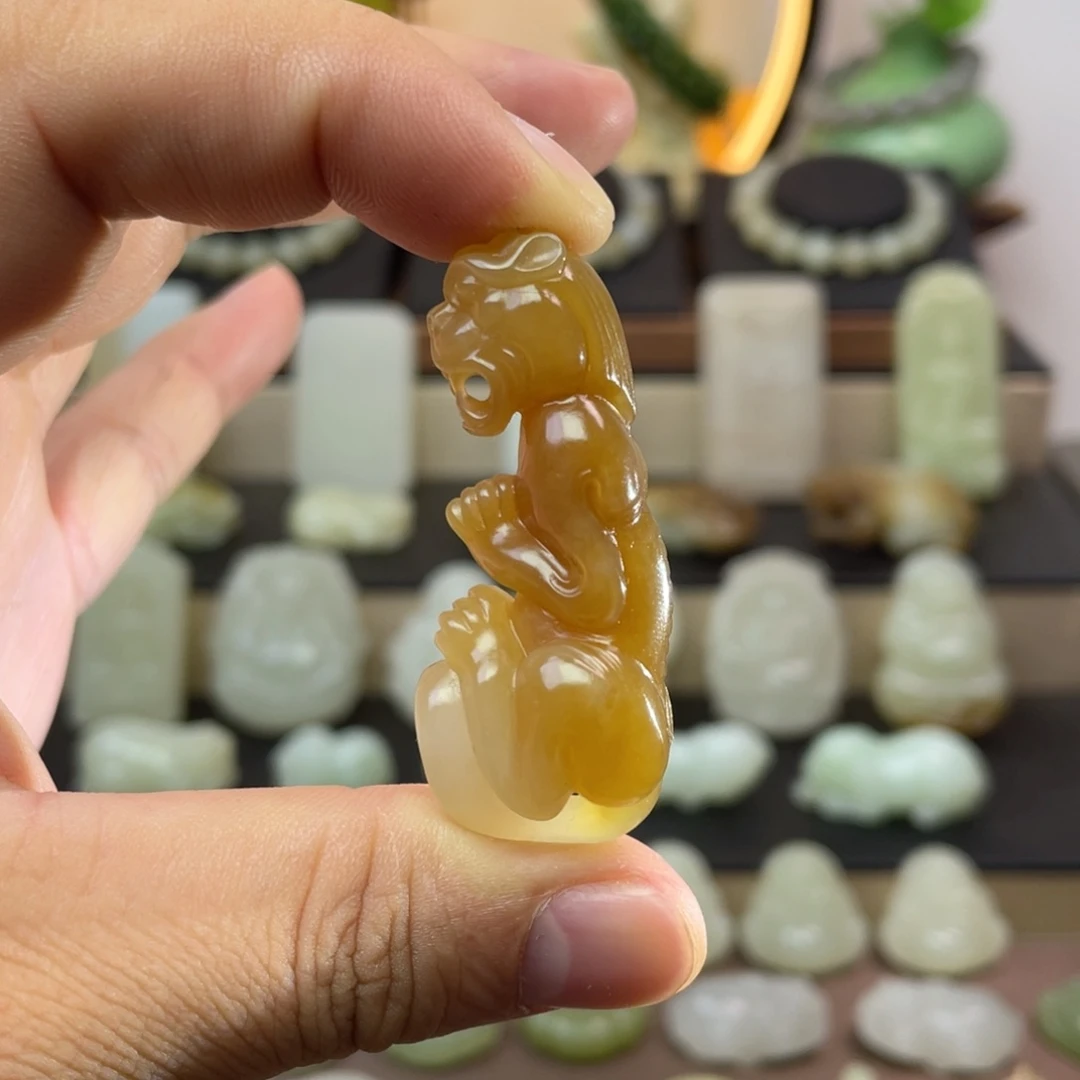 和田玉未镶嵌挂件