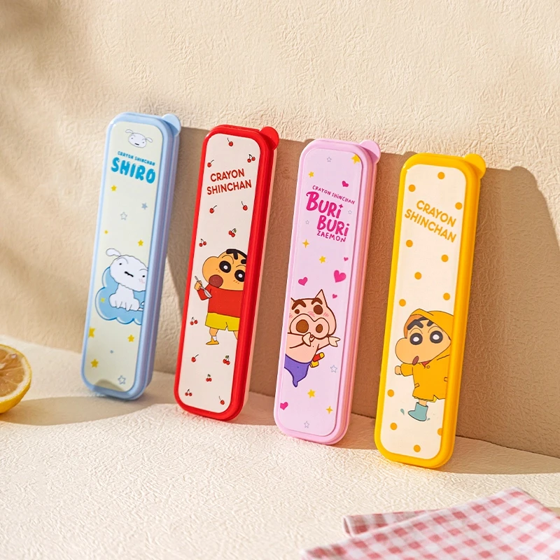 【摩登主妇&蜡笔小新】筷子勺子套装一人用便携儿童学生专用餐具