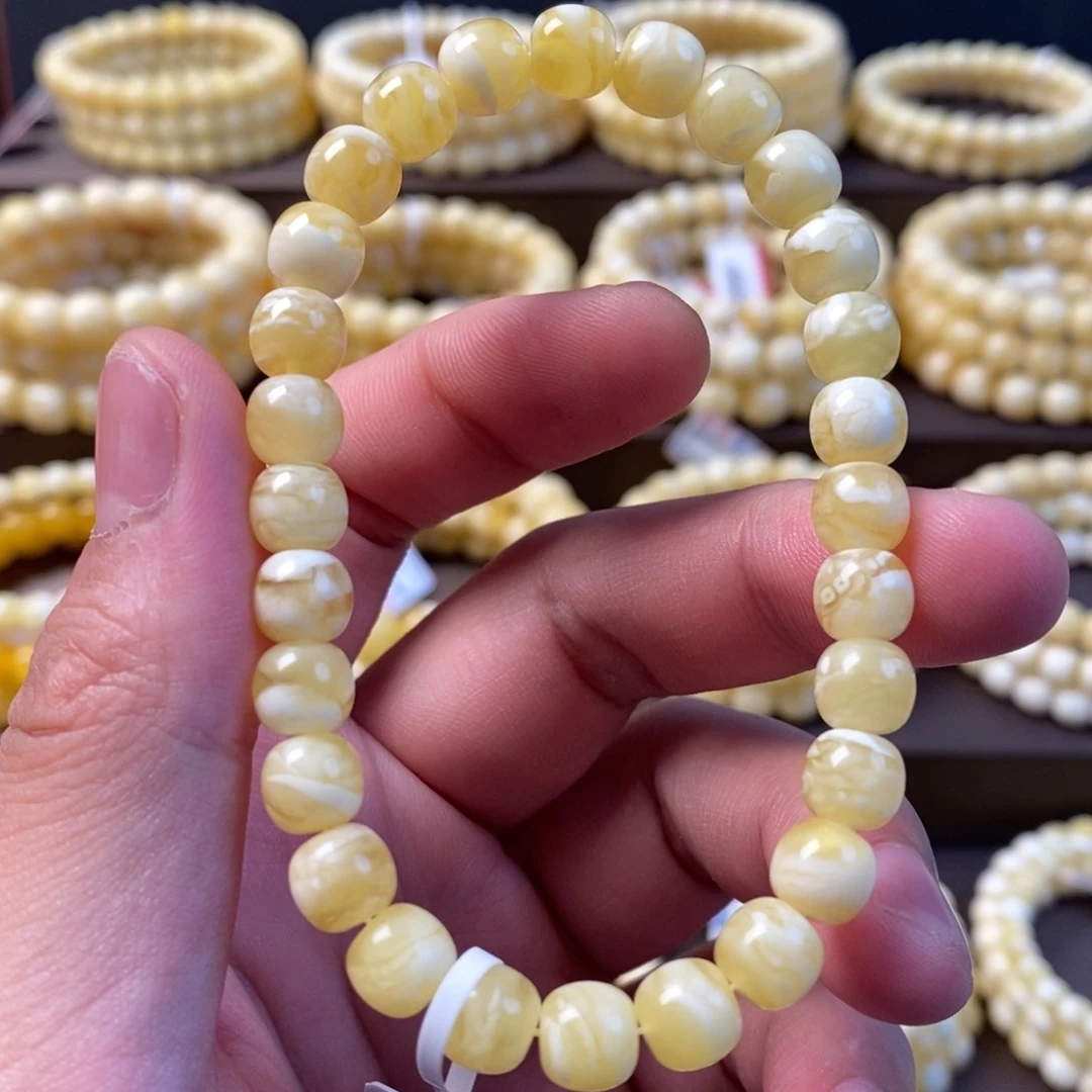 未镶嵌蜜蜡珠宝奇石7.5mm