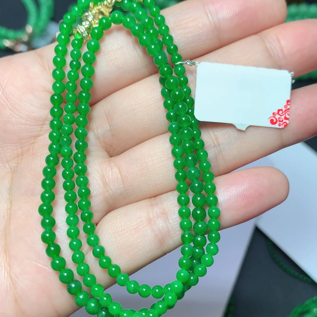 帆***心翡翠未镶嵌颈饰缅甸翡翠