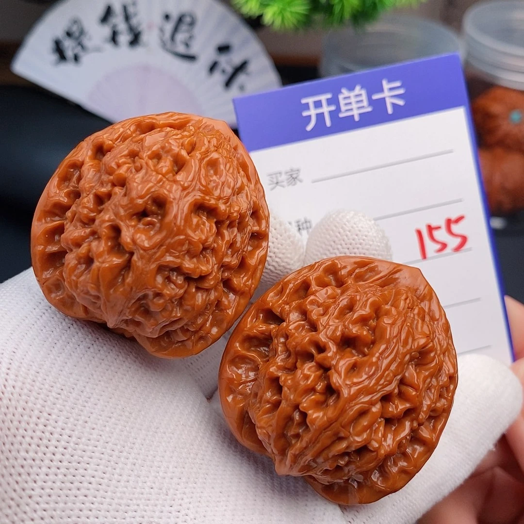 把件文玩核桃40水龙纹155