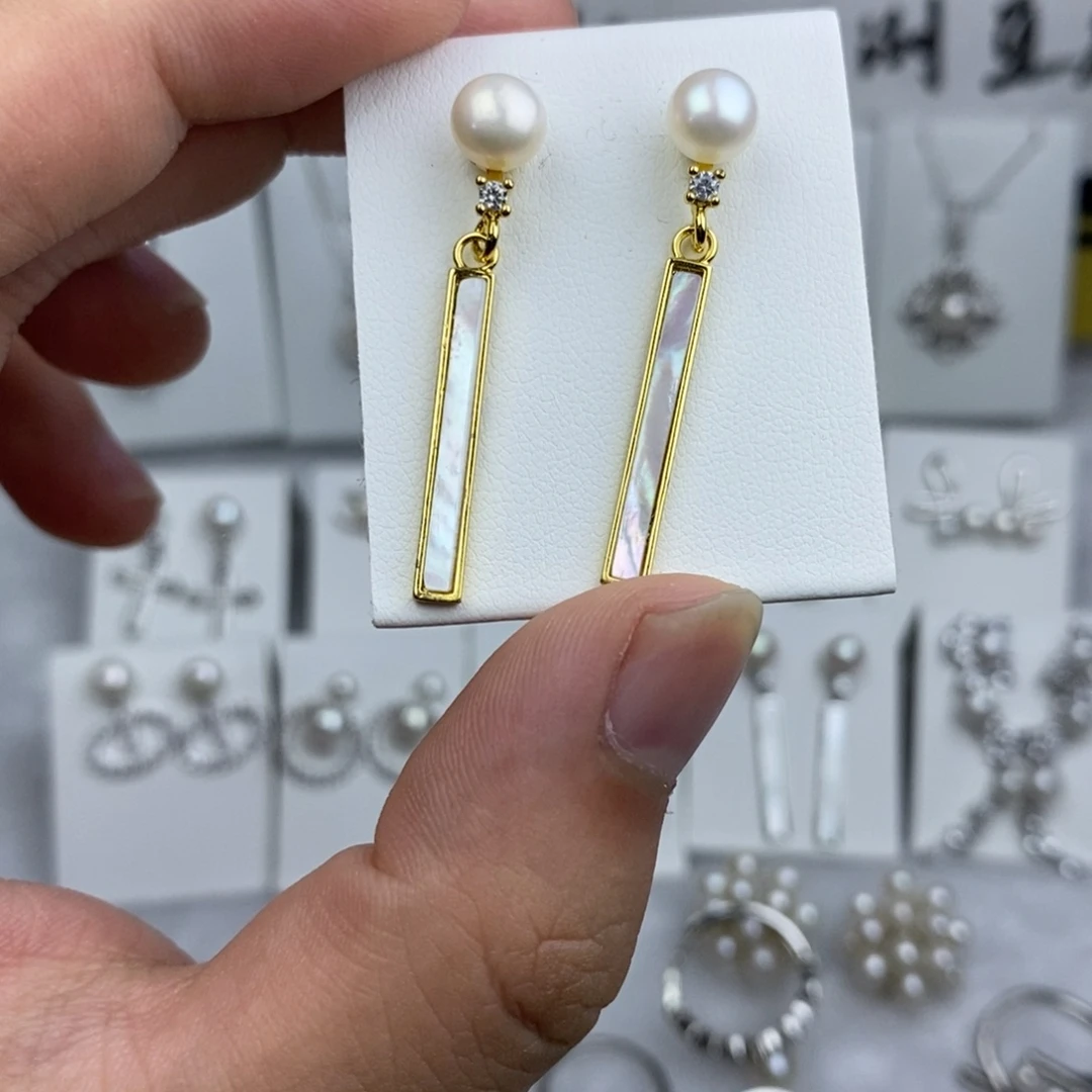 耳饰未镶嵌淡水珍珠