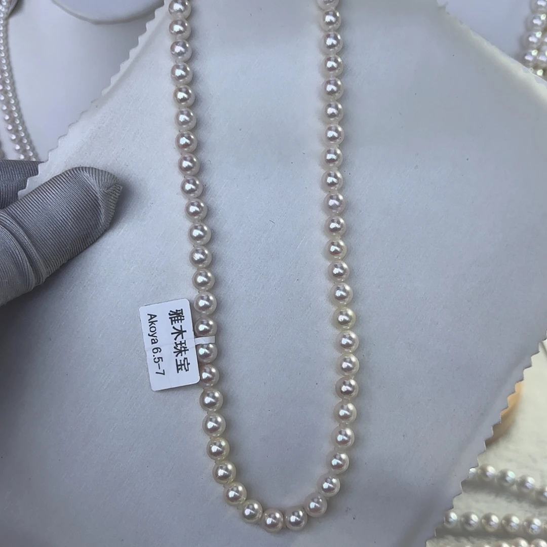 海水珍珠银S925镶嵌颈饰