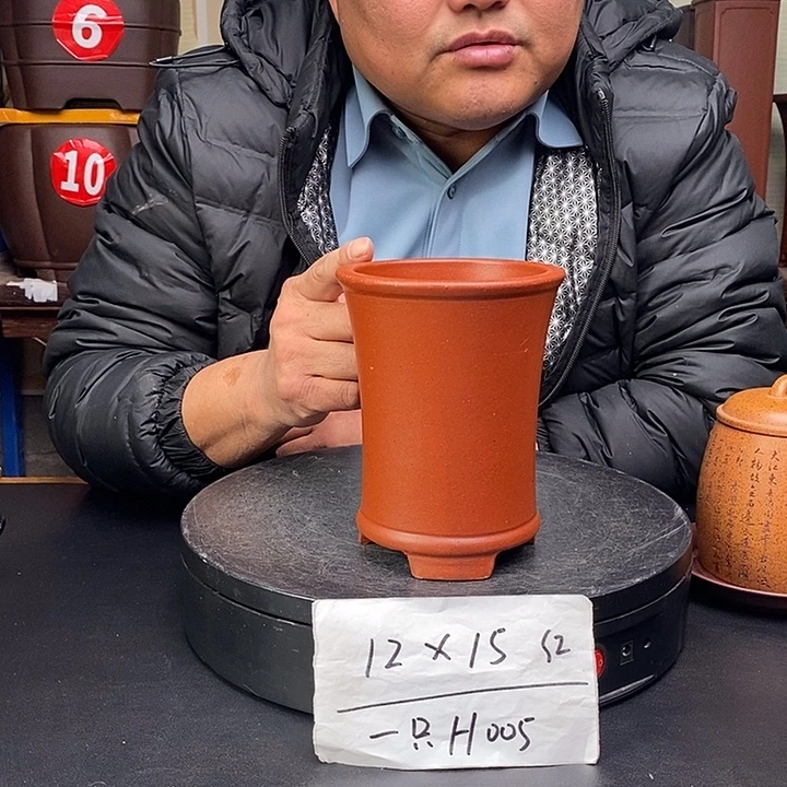 紫砂花盆货号一只H005