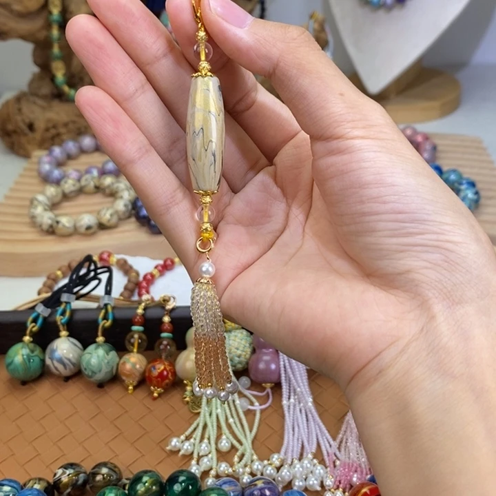 10大漆观佛3.5天珠挂件