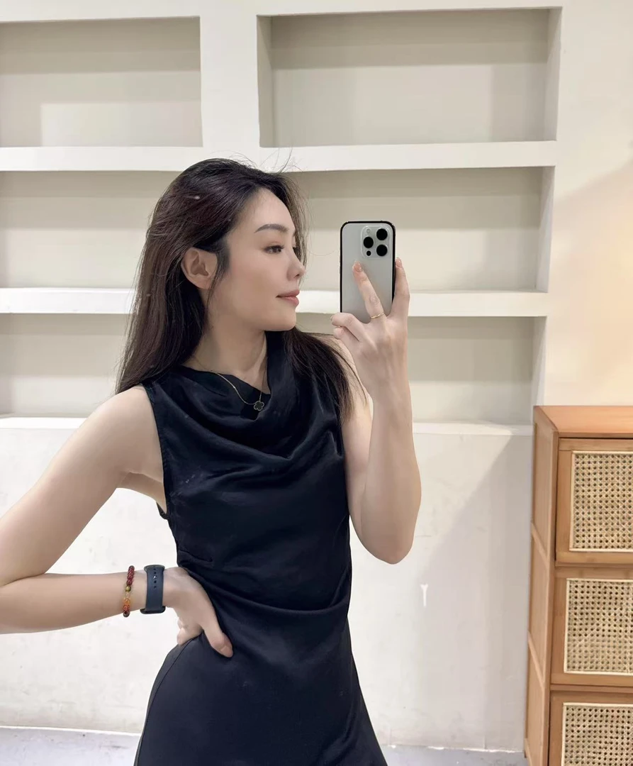 极简风套装背心瑜伽无袖INS风慵懒风拼接直筒型吊带