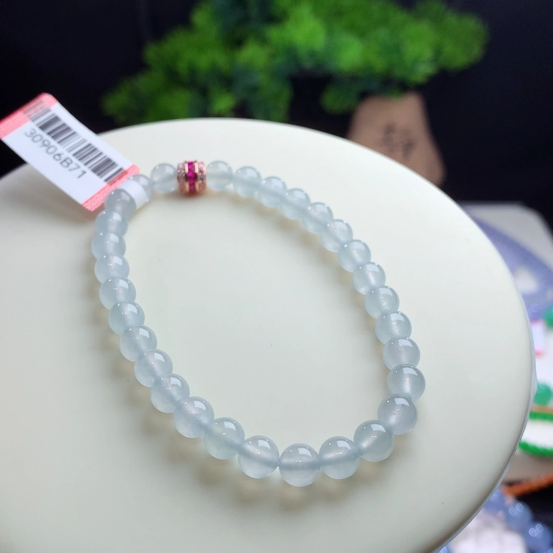 未镶嵌手串翡翠卡6mm