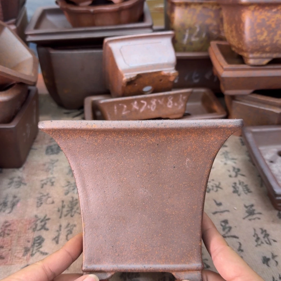 紫砂花盆50号宜兴紫砂正品花盆13.5x12.5