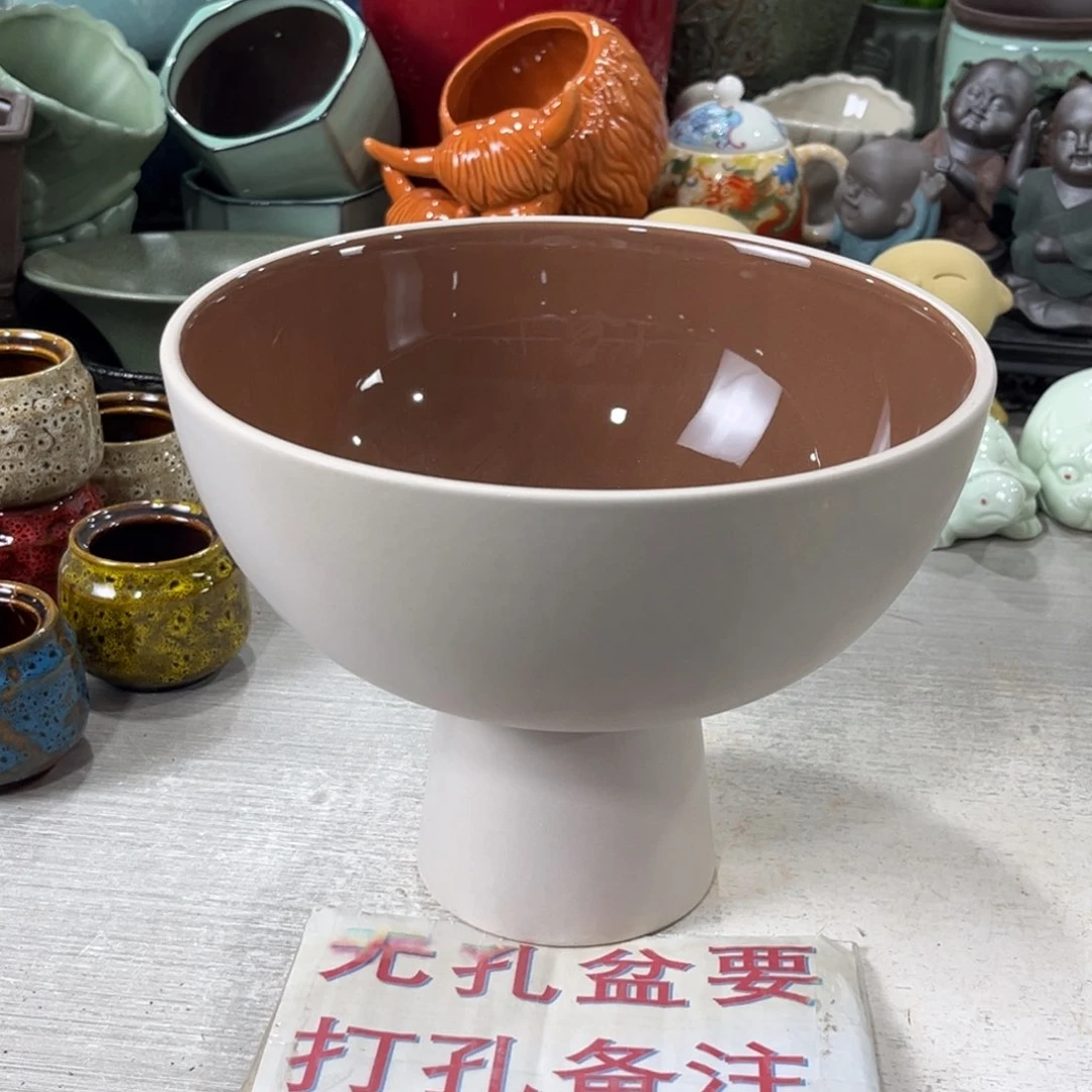 陶瓷绿植多肉微瑕花盆口径21*17