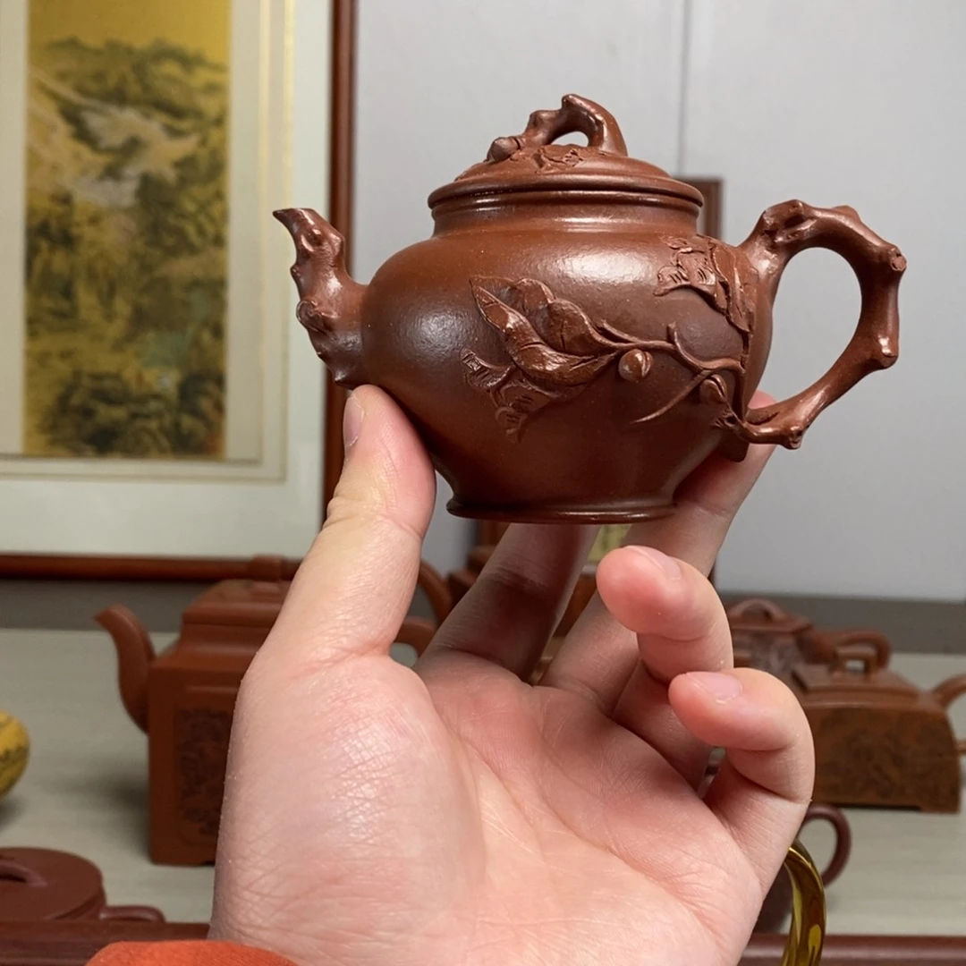 紫砂茶壶原矿泥料传统工艺制作