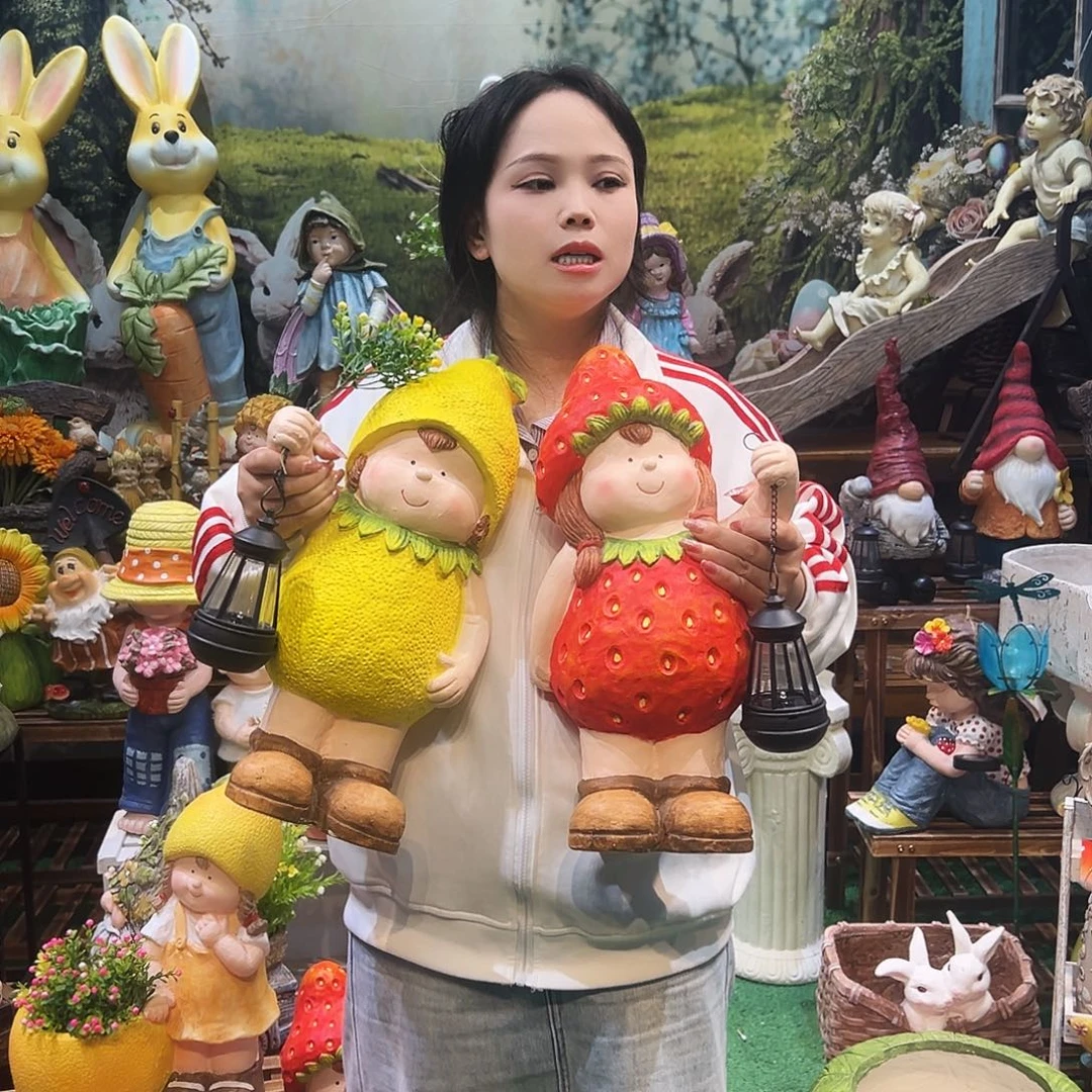 花园摆件红红火火