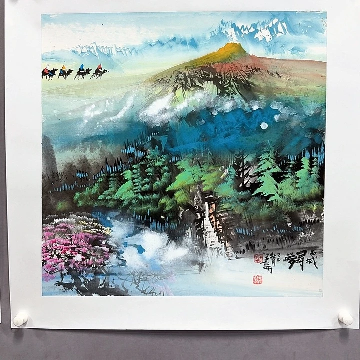 国画亲笔手绘放心去藏