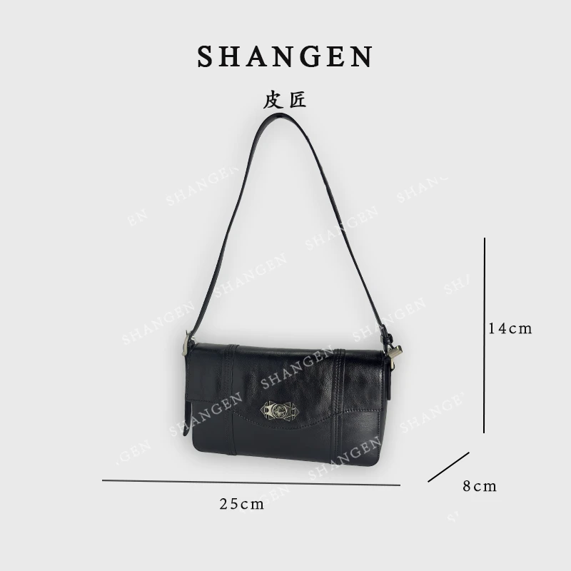 【尚恩CC】QYX-9763-黑色-轻奢时尚女士新款手提单肩斜挎包