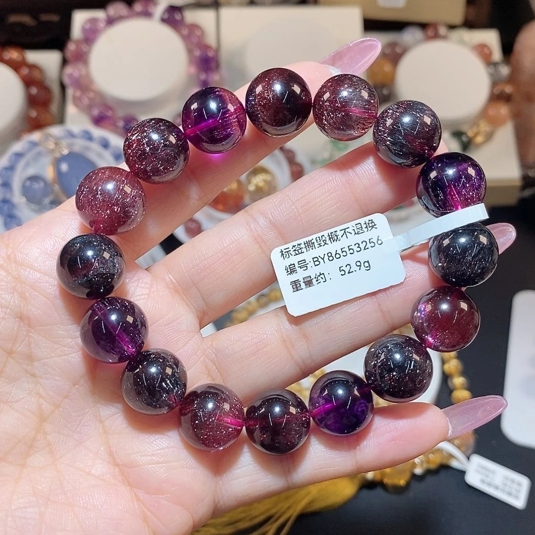 水晶手链未镶嵌在****馊黑加仑超七