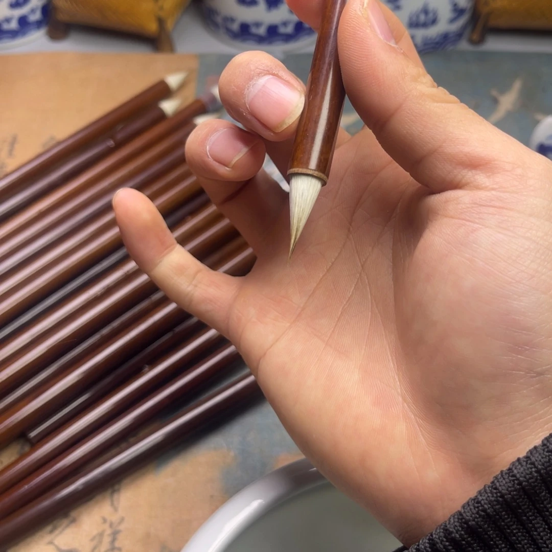 单支纯毛料鸡距笔仿宋工艺