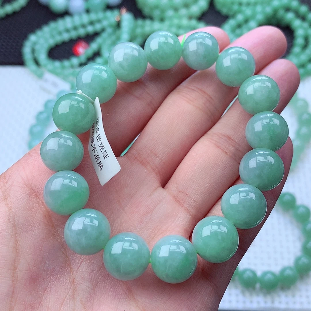 翡翠未镶嵌毛衣链卡12.5