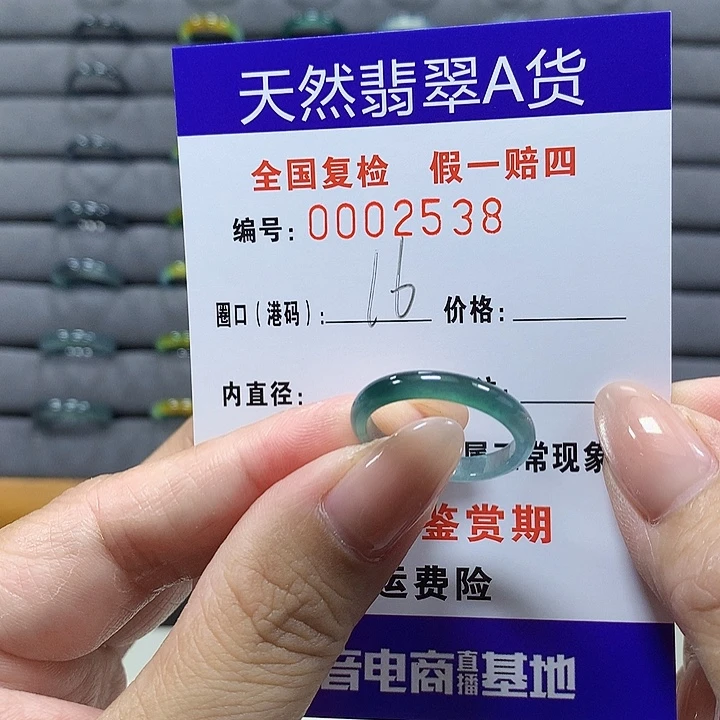 翡翠未镶嵌戒圈dj2538
