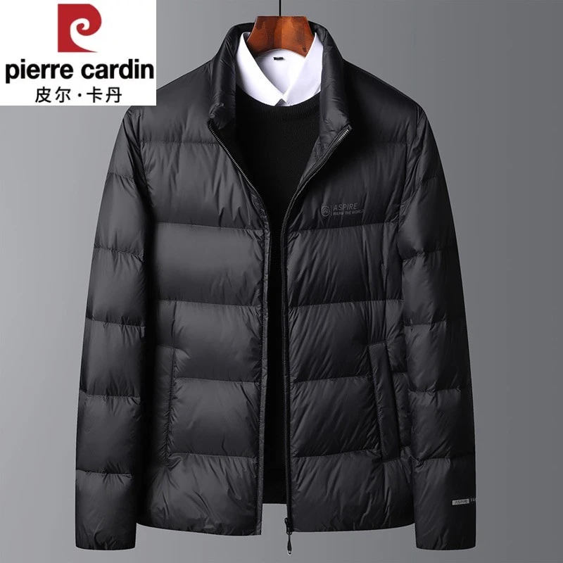 皮尔卡丹2025冬季新款男士立领羽绒服加厚面包服中年爸爸冬装外套