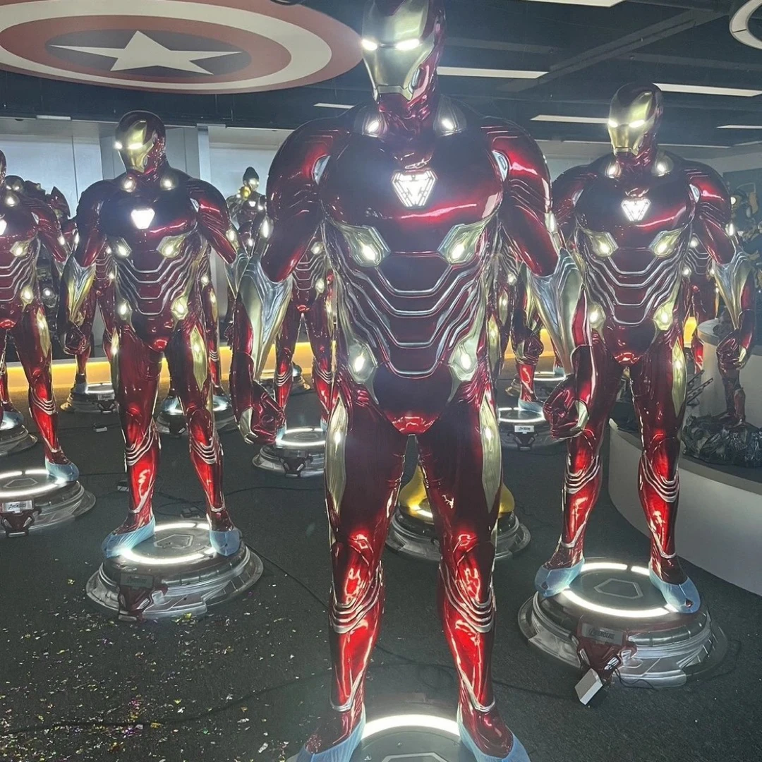 「工厂批发」遥控版一代钢铁侠 1;1 MK50 雕像摆件全身21处发光点位