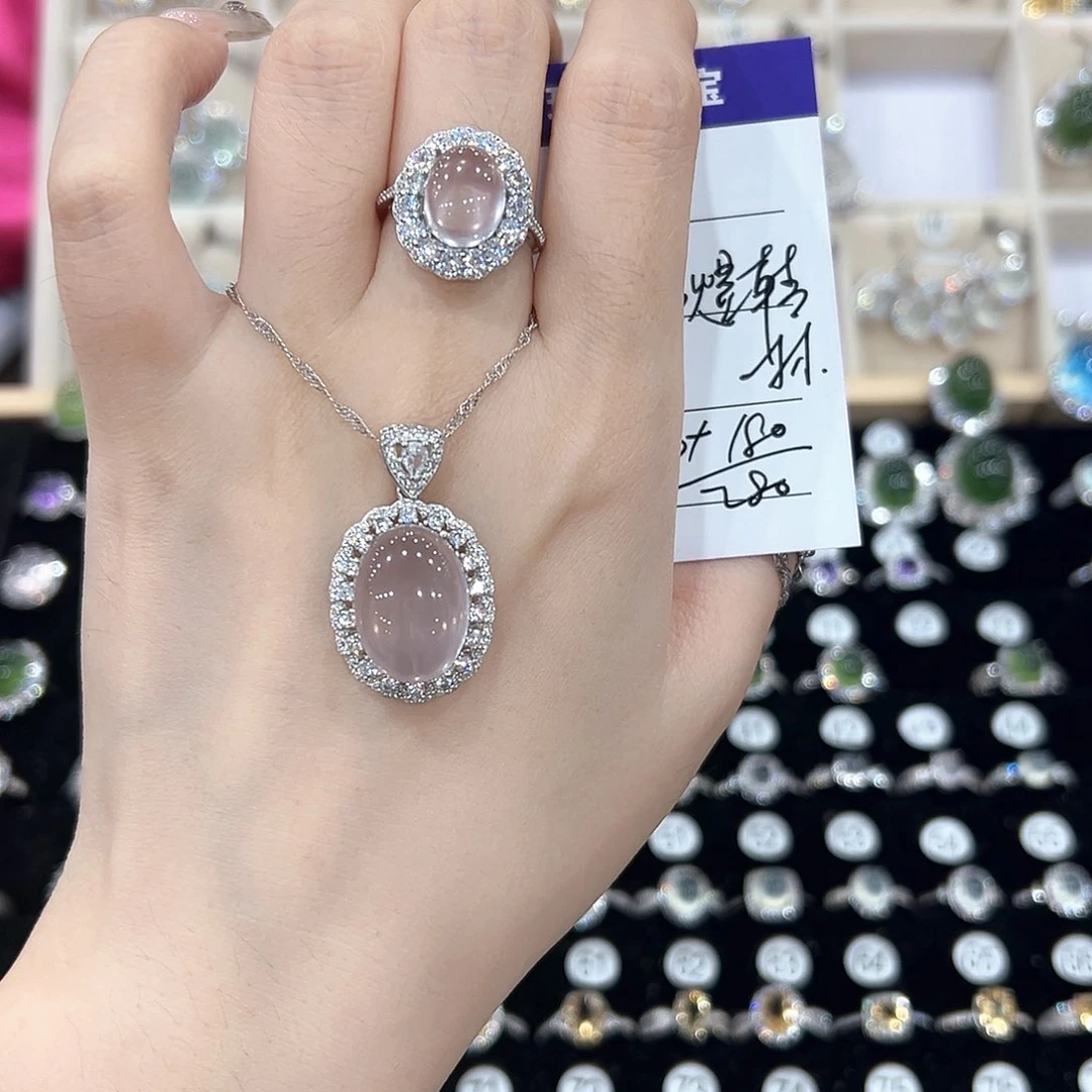 炜***材紫晶戒指银S925镶嵌