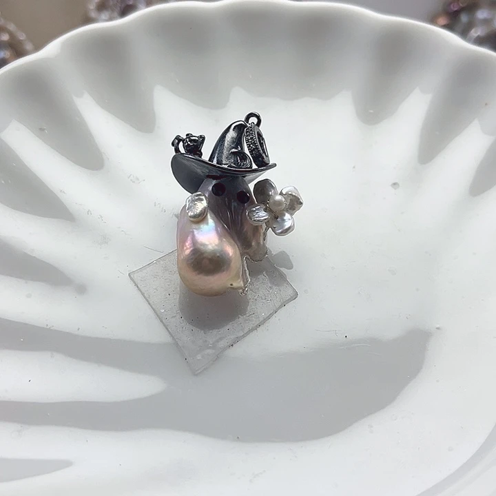 淡水珍珠未镶嵌吊坠【纯恬】